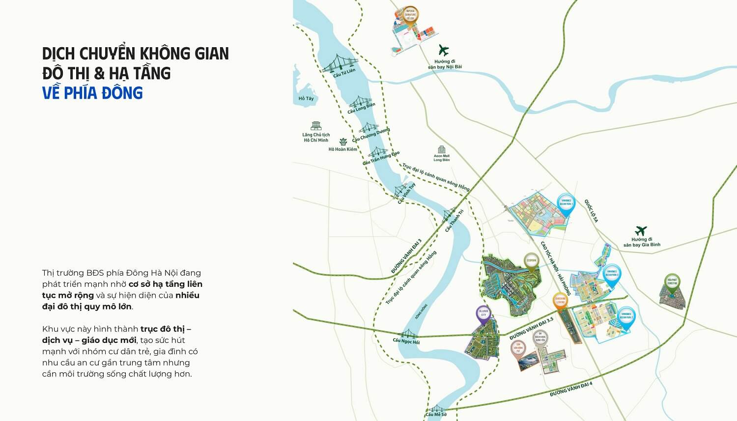 Khu Đông Hà Nội: Động lực tăng trưởng chiến lược trong lộ trình đô thị hóa Thủ đô giai đoạn 2025–2035 1 khu đông hà nội